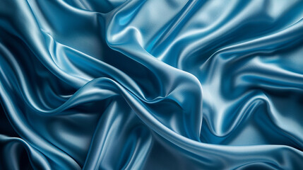 Obraz premium Light blue & dark blue silk background