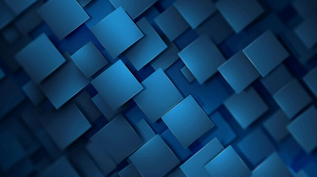 Light blue & dark blue abstract presentation design background.