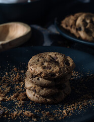 Galletas con chispas de chocolate