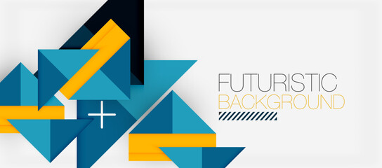 Fototapeta premium Triangle Vector Background Illustration For Wallpaper, Banner, Background, Card, Book Illustration, landing page