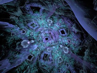 Imaginatory fractal abstract background Image