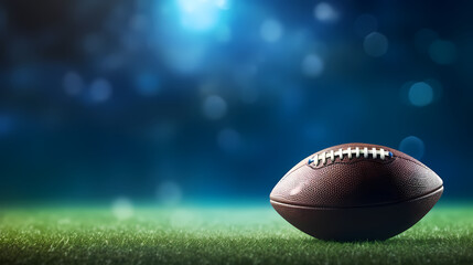 American football background, traditional super bowl banner poster