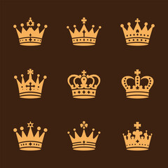 Vector of king crown with simple and elegant style © Eunoia Nirwana