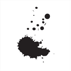 set of ink splashes