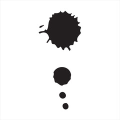 black ink blot icon