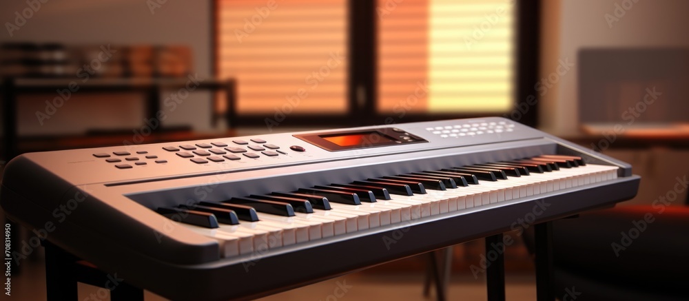 Wall mural Digital piano keyboard.