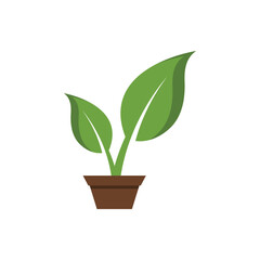 plant icon design vector