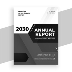 professional annual report for yearly data presentation