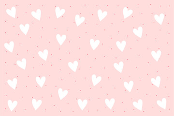 minimal and cute heart pattern a lovely message