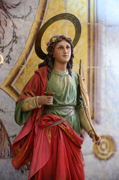 Saint Lucy (Lucia of Syracuse). Lived 283&ndash;304. Church of Saint Anthony of Lisbon in Lisbon, Portugal.