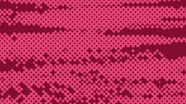 An abstract trendy halftone zine grunge texture motion graphic background.