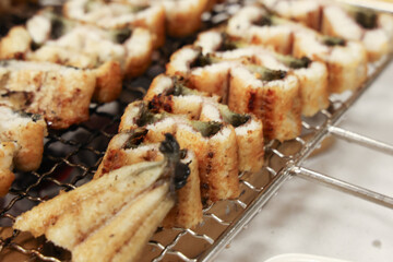 Korean food. Charcoal grilled eel