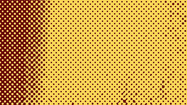 An abstract trendy halftone zine grunge texture motion graphic background.