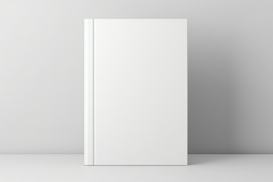 White book cover for your designs mockup
