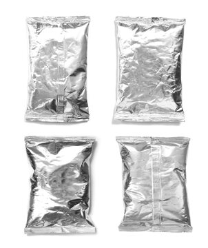 aluminum bag on a white background