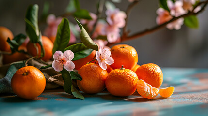 Fresh Oranges and Blossoms 