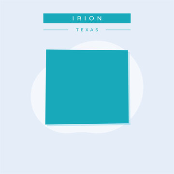 Vector illustration vector of Irion map Texas