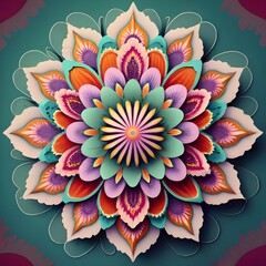 flower background, beautiful flower image wallpaper, beautiful mandala image, 3d flower image, 3d image, Generated with ai