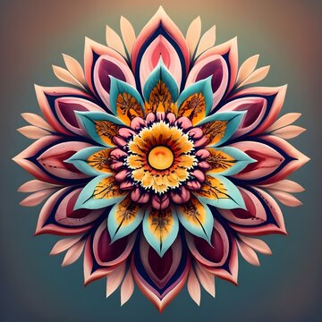 flower background, beautiful flower image wallpaper, beautiful mandala image, 3d flower image, 3d image, Generated with ai