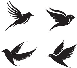 Obraz premium hand drawn bird icon style vector illustration generative ai