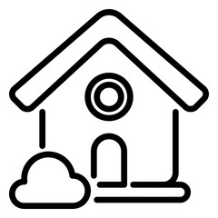 house icon, line icon style