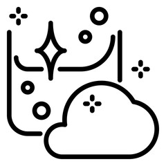 cleaning liquid icon, line icon style