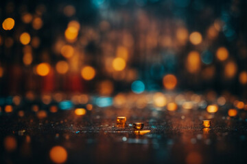 Rain color night background