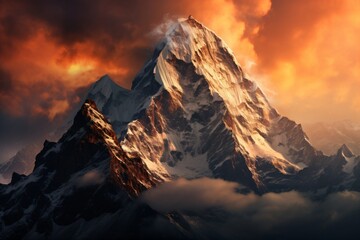 Obraz premium A beautiful and majestic mountain range