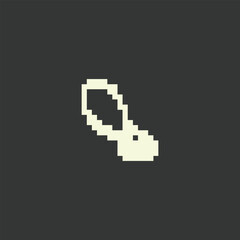 Fototapeta premium this is animal face icon in pixel art with white color and black background ,this item good for presentations,stickers, icons, t shirt design,game asset,logo and your project.