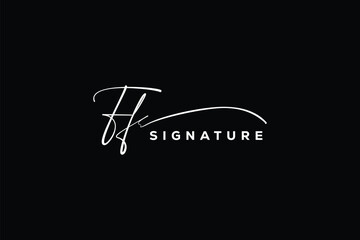 FF initials Handwriting signature logo. FF Hand drawn Calligraphy lettering Vector. FF letter real estate, beauty, photography letter logo design.