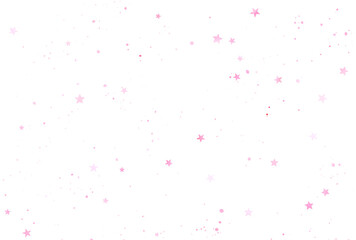 背景素材_水彩の星_ピンク