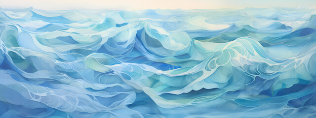 Ocean's Whisper: Woven Waves of Light