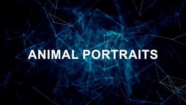 Animated futuristic texts about Pet Photography Services Online, Pet photography and Animal portraits services