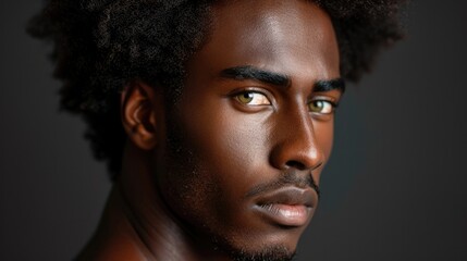 Fototapeta premium A close up picture of attractive male model
