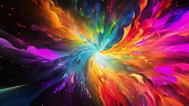 Whimsical of the spark of life, accompanied by a plethora of vibrant colors to represent the combination of forces.