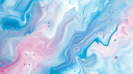Sky blue & bubblegum marble background