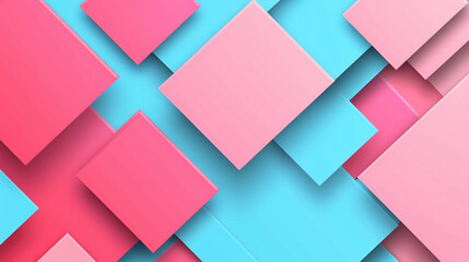 Sky blue & bubblegum pink abstract presentation design background. Elegant PowerPoint and business background.