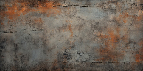 background,Gray concrete texture with rust, crackes and scratches. Modern illustration.Rusty steel plate with grunge paint on old fashioned building feature generated,Grunge metal texture background  - obrazy, fototapety, plakaty