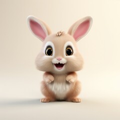 Naklejka na ściany i meble cute adorable little bunny