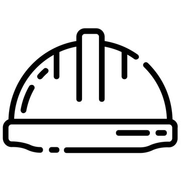 recommend clip art: safety helmet outline vector icon