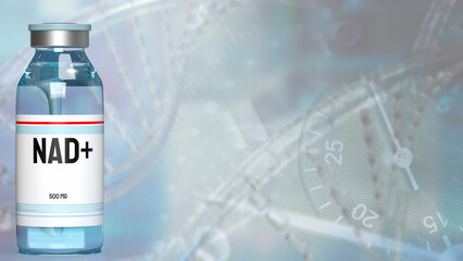 The Nicotinamide adenine dinucleotide (NAD+) for medical or sci concept 3d rendering.