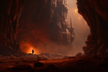 A planet with harsh living conditions in nature