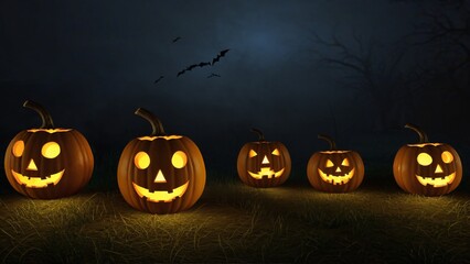 Enchanting Halloween Night Illustration