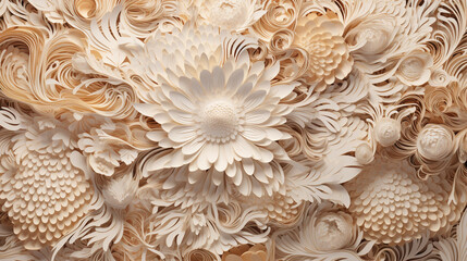 DIY Handcraft Flower Fine Paper Art Texture