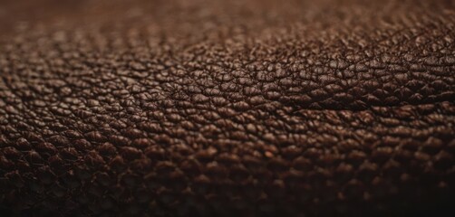  .The image displays a close-up of brown leather, showing its rough and textured surface. There are multiple leather bumps or lumps.