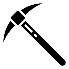 pickaxe solid vector icon