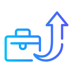 career development gradient icon