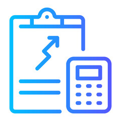 data analytics gradient icon