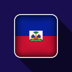 Flat Haiti Flag Background Vector Illustration