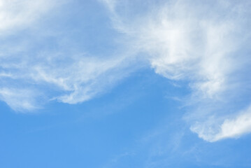 Naklejka na ściany i meble Blue sky with clouds. Background, texture.